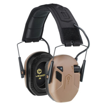 Earmor – Aktywne ochronniki słuchu M300T – NRR 23 dB – Bluetooth 5.4 – Coyote Brown