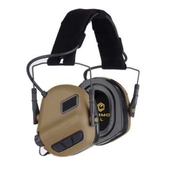 Earmor – Aktywne ochronniki słuchu M31 PLUS – Coyote Brown – M31-CB (PLUS)
