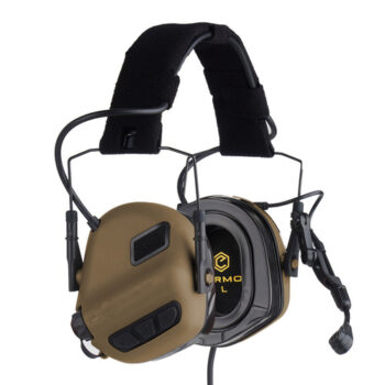 Earmor – Zestaw słuchawkowy M32 PLUS – Coyote Brown – M32-CB (PLUS)