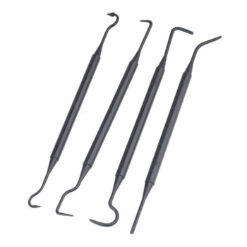 GunPany - Zestaw skrobaków do czyszczenia broni - Czarny - GPCK-4P