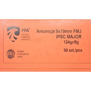 Amunicja-9x19mm-FMJ-124g/8g - IPSC MAJOR